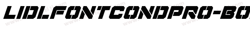 LidlFontCondPro-Bold italic字体转换